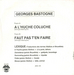 Le verso de la pochette&nbsp;: (Georges Bastogne - A l'huche Coluche)