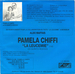 Verso de la pochette&nbsp;: (Pamela Chiffi - La leucémie)
