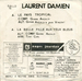 Le verso de la pochette&nbsp;: (Laurent Damien - Le pays tropical)
