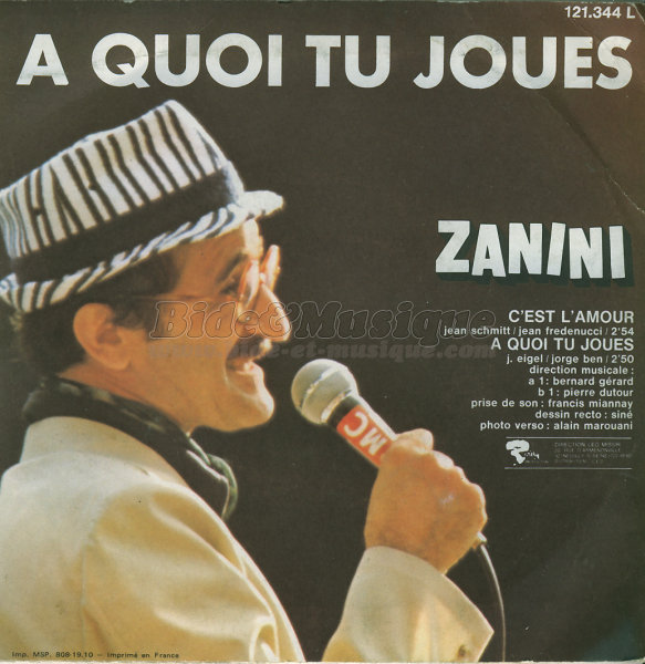 Marcel Zanini - %C3%26euro%3B quoi tu joues%26nbsp%3B%3F