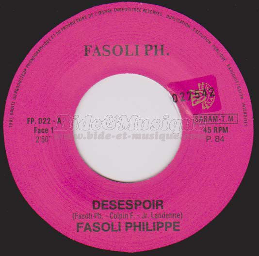 Philippe Fasoli - Désespoir