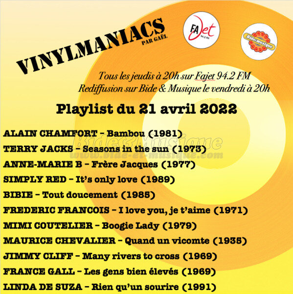 Vinylmaniacs - Emission n°209 (21 avril 2022)