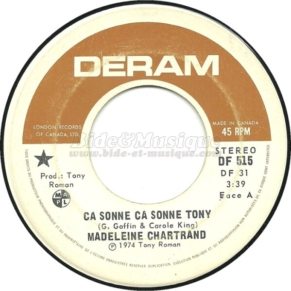Madeleine Chartrand - Bidophone, Le