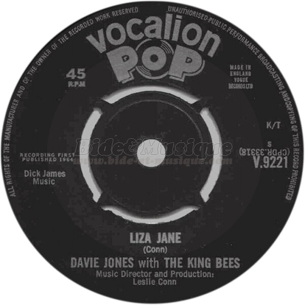 Davie Jones with the King Bees - Sixties