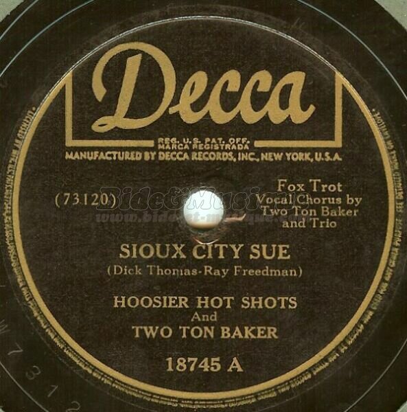 Hoosier Hot Shots - Sioux City Sue