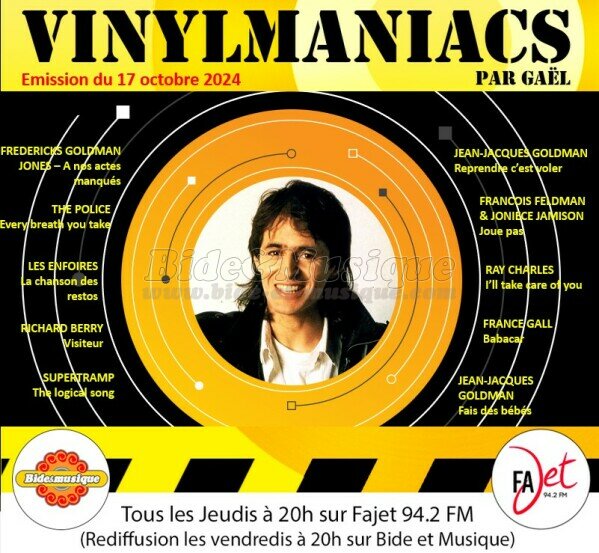 Vinylmaniacs - Emission n°322 (17 octobre 2024)