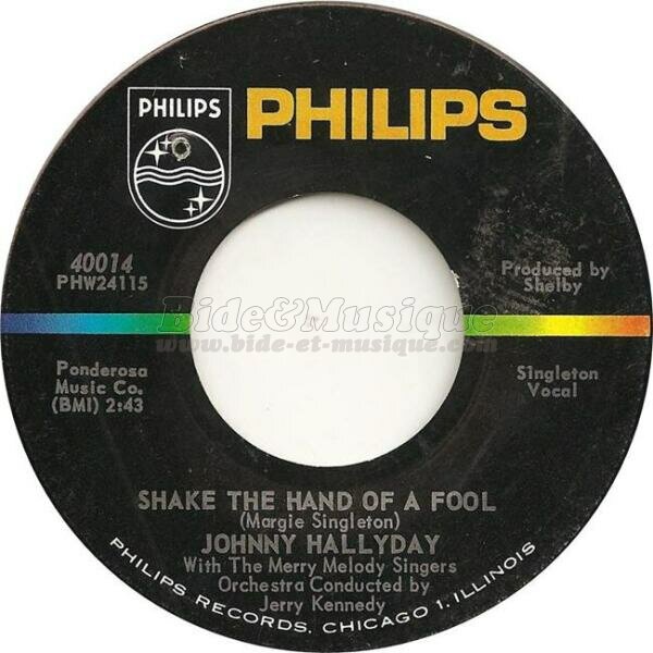 Johnny Hallyday - Shake the hand of a fool