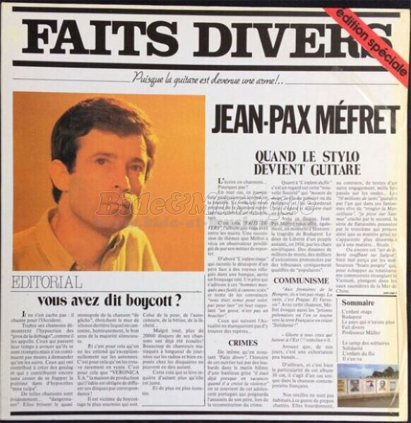 Jean-Pax Méfret - L'enfant du flic