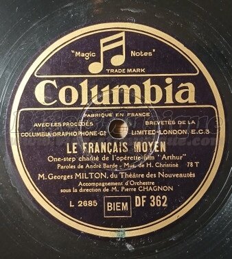 Georges Milton - Le français moyen