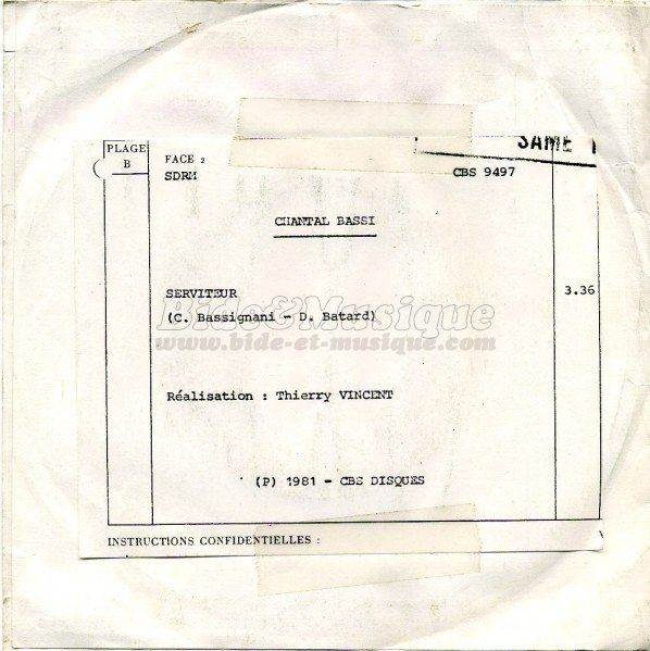 Chantal Bassi - Serviteur