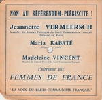 La voix du parti communiste Fran�ais - Maria Rabat� et Madeleine Vincent
